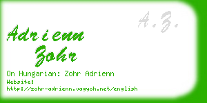 adrienn zohr business card